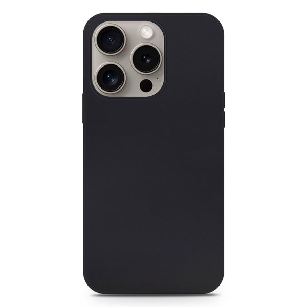 Skinlee Silica Gel Case - Black - iPhone 15 Pro Max