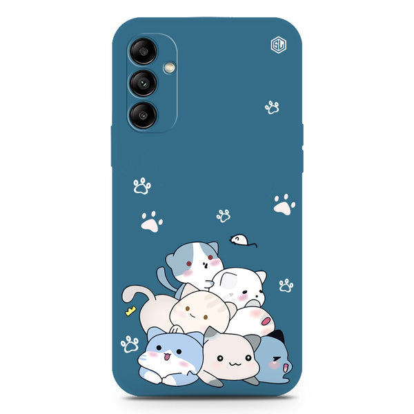 Cute Design Soft Phone Case - Silica Gel Case - Blue - Samsung Galaxy A34 5G