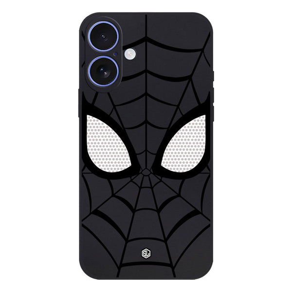 Cool Spider Design Soft Phone Case - Silica Gel Case - Black - iPhone 16