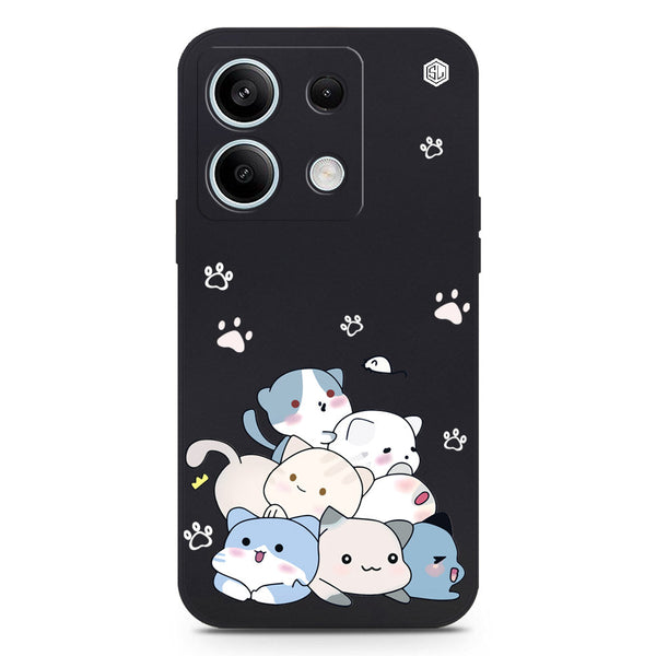 Cute Smile Design Soft Phone Case - Black - Xiaomi Redmi Note 13