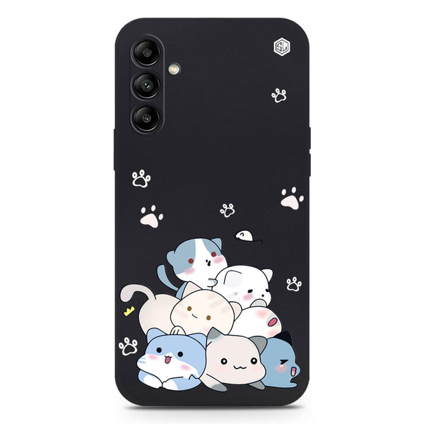 Cute Smile Design Soft Phone Case - Black - Samsung Galaxy A04s