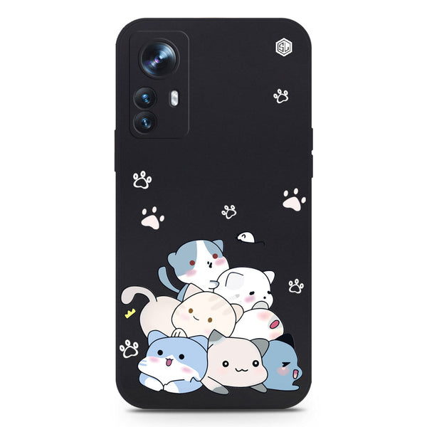 Cute Smile Design Soft Phone Case - Black - Xiaomi 12 Pro