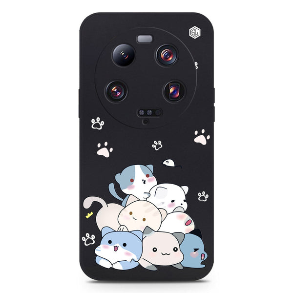 Cute Smile Design Soft Phone Case - Black - Xiaomi 13 Ultra