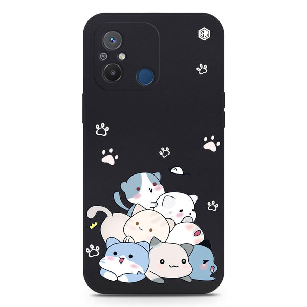 Cute Smile Design Soft Phone Case - Black - Xiaomi Redmi 12C