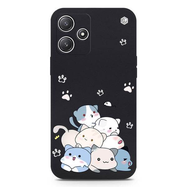 Cute Smile Design Soft Phone Case - Black - Xiaomi Redmi Note 12R