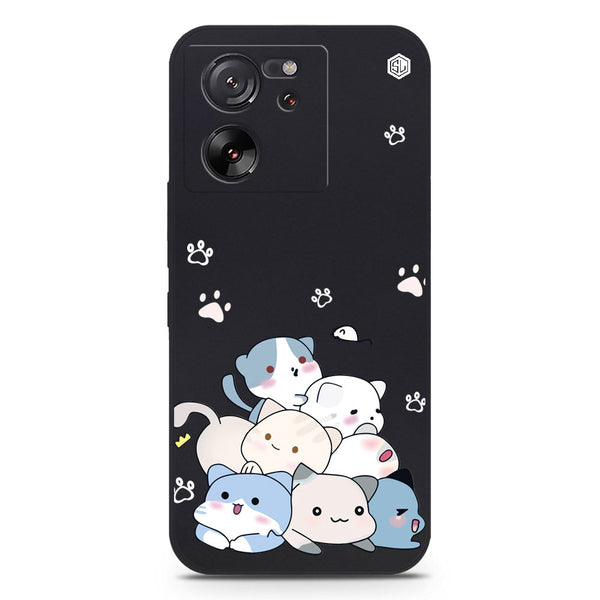 Cute Smile Design Soft Phone Case - Black - Xiaomi 13T