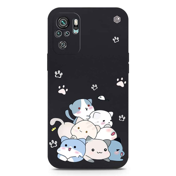 Cute Design Soft Phone Case - Silica Gel Case - Black - Xiaomi Redmi Note 10S