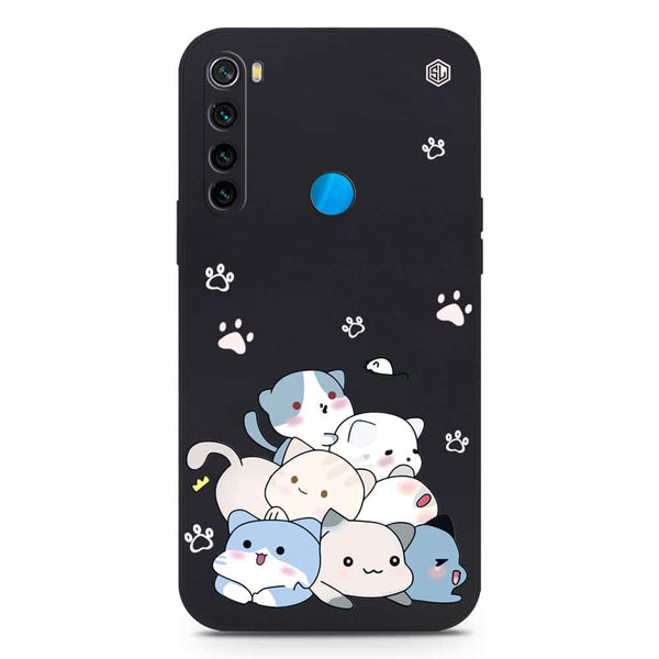 Cute Design Soft Phone Case - Silica Gel Case - Black - Xiaomi Redmi Note 8