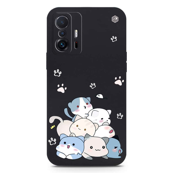 Cute Design Soft Phone Case - Silica Gel Case - Black - Xiaomi 11T