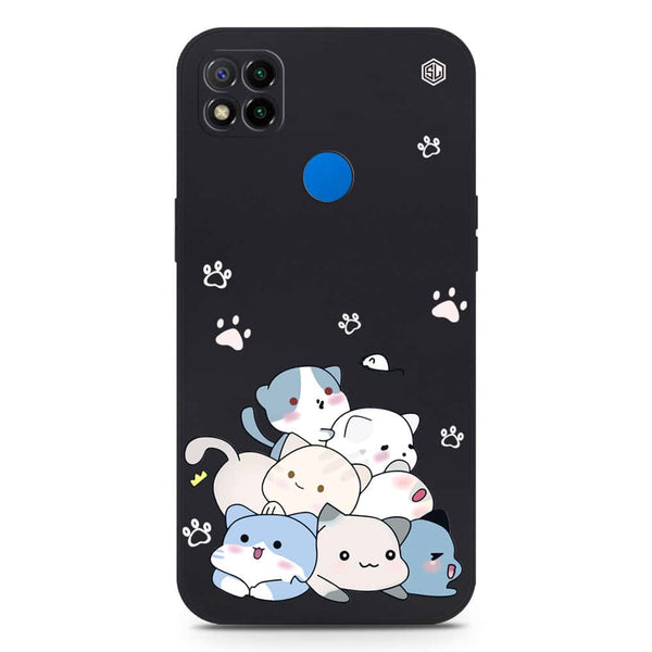 Cute Design Soft Phone Case - Silica Gel Case - Black - Xiaomi Redmi 9C