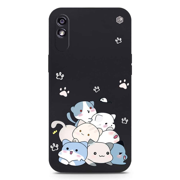 Cute Design Soft Phone Case - Silica Gel Case - Black - Xiaomi Redmi 9i