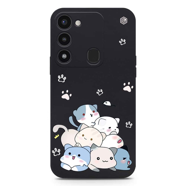 Cute Design Soft Phone Case - Silica Gel Case - Black - Tecno Spark Go 2022