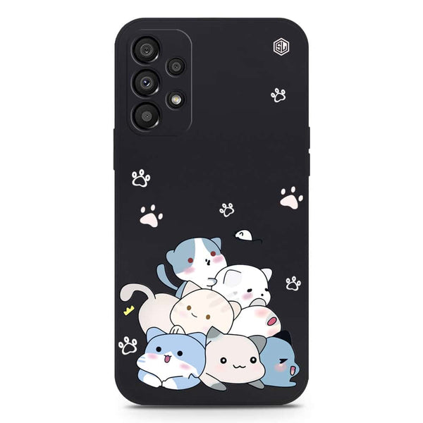 Cute Design Soft Phone Case - Silica Gel Case - Black - Samsung Galaxy A33 5G