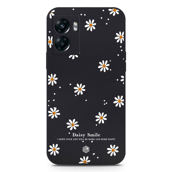 Daisy Smile Design Soft Phone Case - Black - OnePlus Nord N300