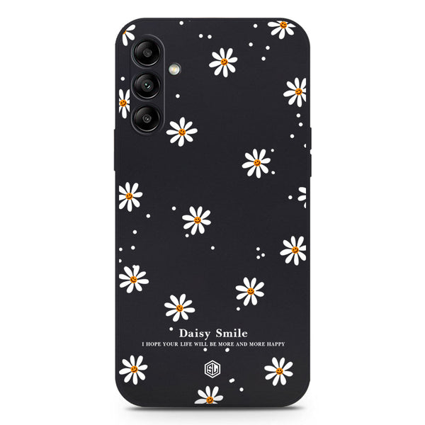 Daisy Smile Design Soft Phone Case - Black - Samsung Galaxy A04s