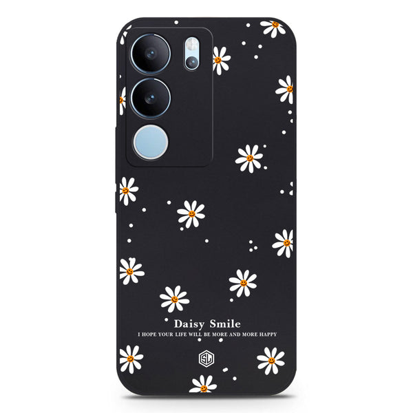 Daisy Smile Design Soft Phone Case - Black - Vivo S17