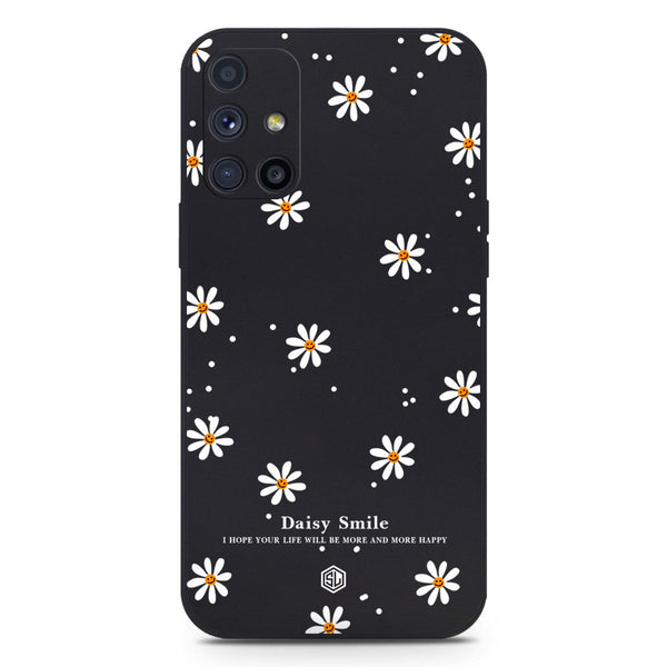 Daisy Smile Design Soft Phone Case - Black - Samsung Galaxy M51