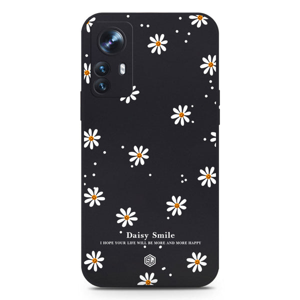 Daisy Smile Design Soft Phone Case - Black - Xiaomi 12 Pro