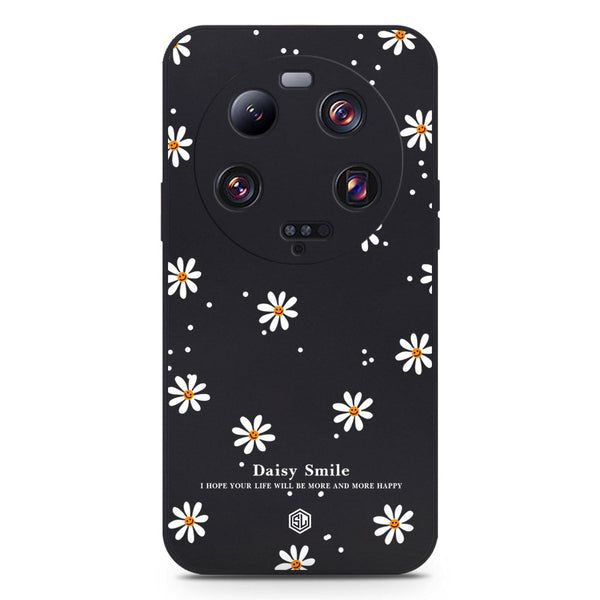 Daisy Smile Design Soft Phone Case - Black - Xiaomi 13 Ultra