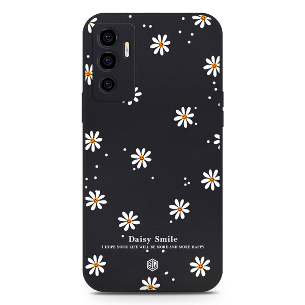 Daisy Smile Design Soft Phone Case - Black - Vivo S10e