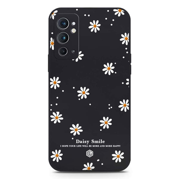 Daisy Smile Design Soft Phone Case - Silica Gel Case - Black - OnePlus 9RT 5G