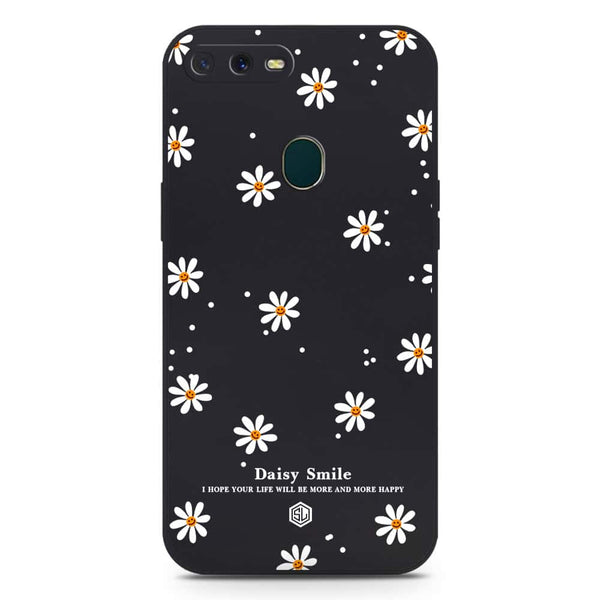 Daisy Smile Design Soft Phone Case - Silica Gel Case - Black - Oppo A12s