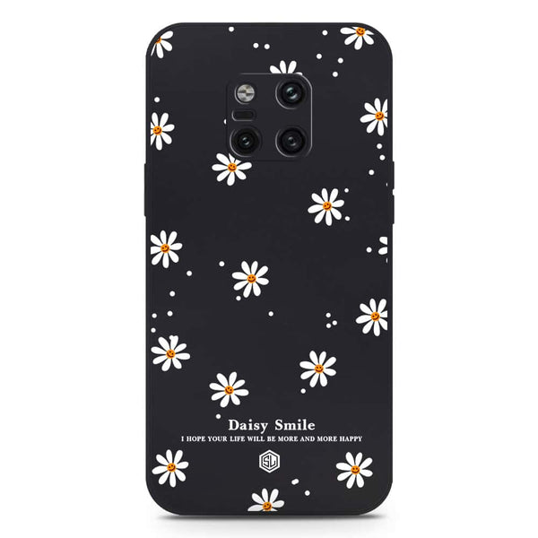 Daisy Smile Design Soft Phone Case - Silica Gel Case - Black - Huawei Mate 20 Pro