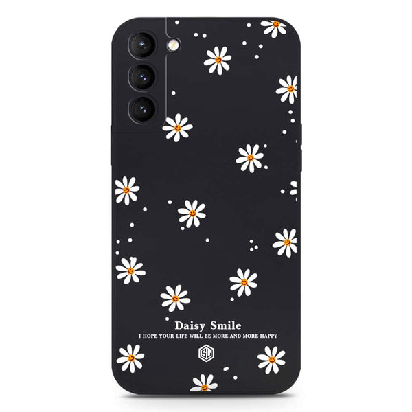 Daisy Smile Design Soft Phone Case - Silica Gel Case - Black - Samsung Galaxy S21 Plus 5G