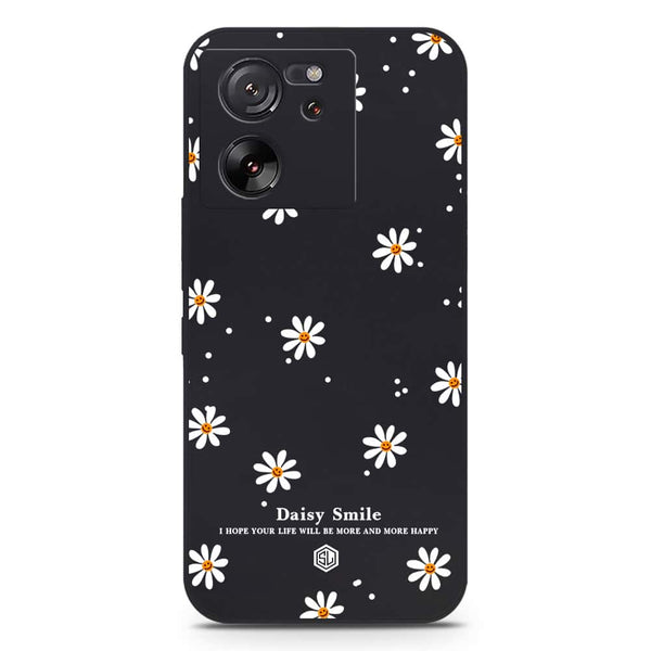 Daisy Smile Design Soft Phone Case - Silica Gel Case - Black - Xiaomi 13T