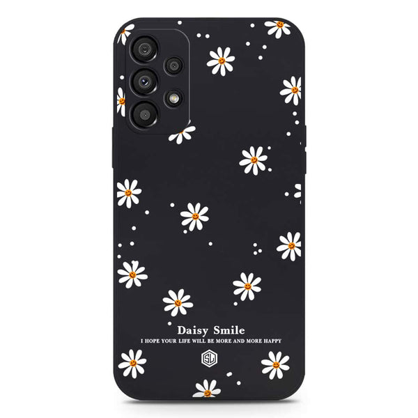 Daisy Smile Design Soft Phone Case - Silica Gel Case - Black - Samsung Galaxy A33 5G