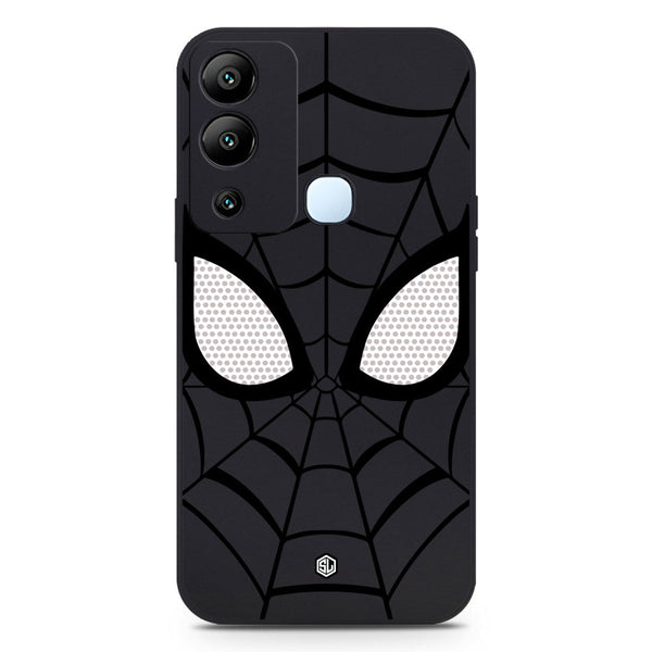 Cool Spider Design Soft Phone Case - Black - Infinix Hot 12i