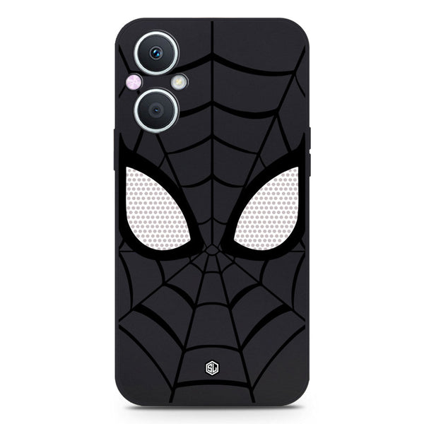 Cool Spider Design Soft Phone Case - Black - Oppo Reno 8 Lite