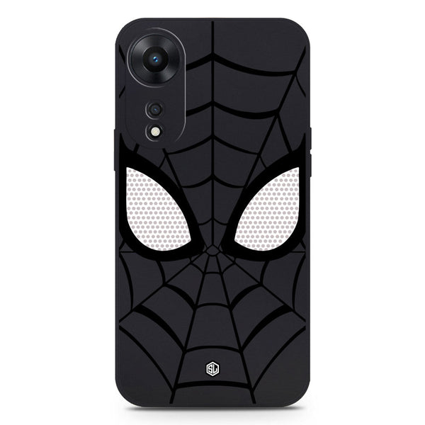 Cool Spider Design Soft Phone Case - Black - Oppo A58 4G