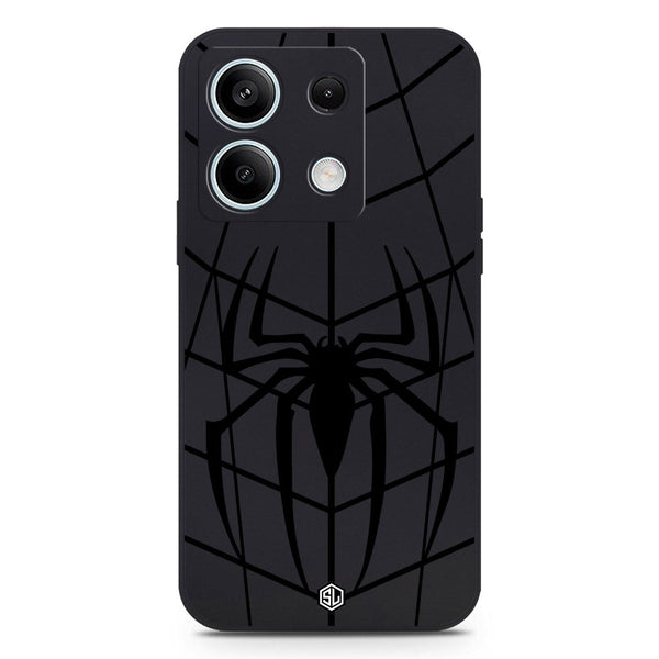 X-Spider Design Soft Phone Case - Black - Xiaomi Redmi Note 13