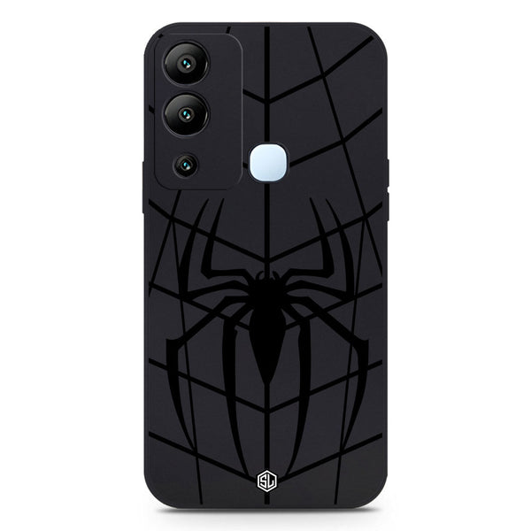 X-Spider Design Soft Phone Case - Black - Infinix Hot 12i