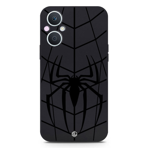 X-Spider Design Soft Phone Case - Black - Oppo Reno 8 Lite