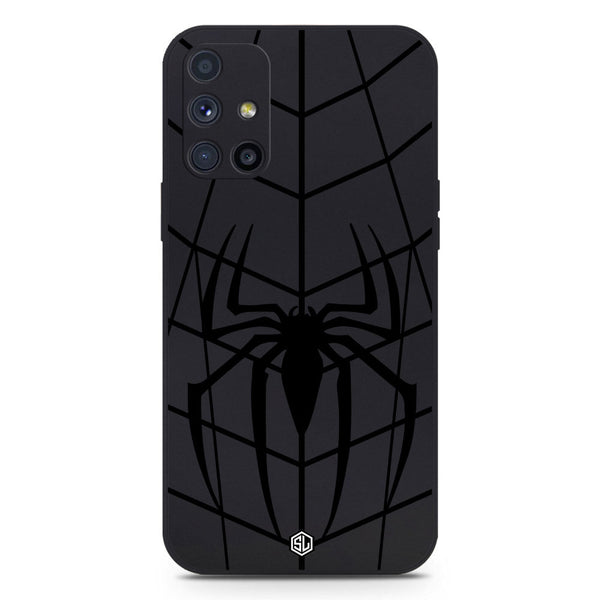 X-Spider Design Soft Phone Case - Black - Samsung Galaxy M51