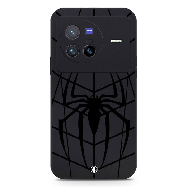 X-Spider Design Soft Phone Case - Black - Vivo X80