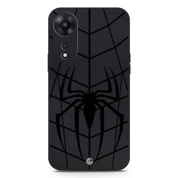 X-Spider Design Soft Phone Case - Black - Oppo A58 4G