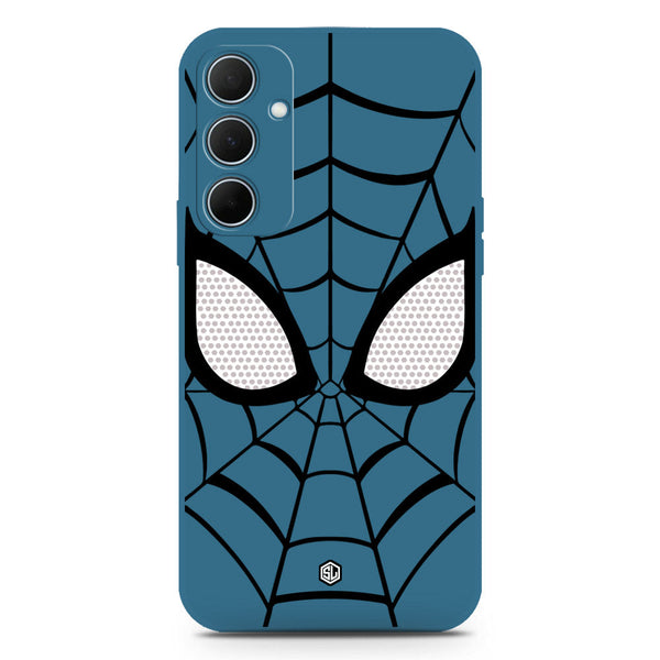 Cool Spider Design Soft Phone Case - Silica Gel Case - Blue - Samsung Galaxy A35