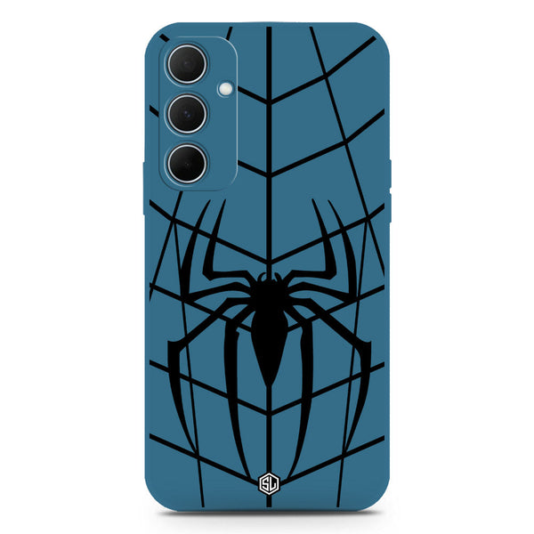 X-Spider Design Soft Phone Case - Silica Gel Case - Blue - Samsung Galaxy A35