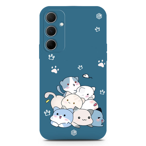 Cute Design Soft Phone Case - Silica Gel Case - Blue - Samsung Galaxy A35