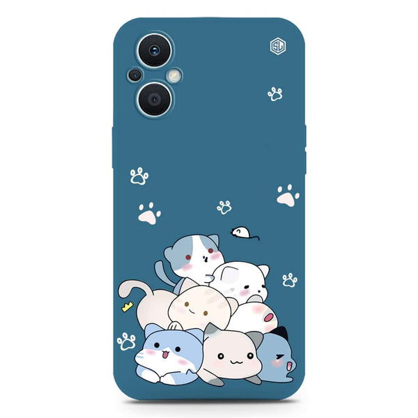 Cute Design Soft Phone Case - Silica Gel Case - Blue - OnePlus 8 Pro