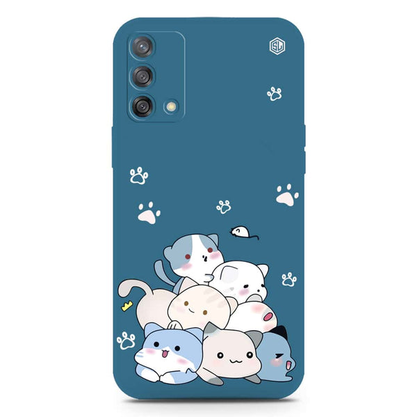 Cute Design Soft Phone Case - Silica Gel Case - Blue - OnePlus 7T