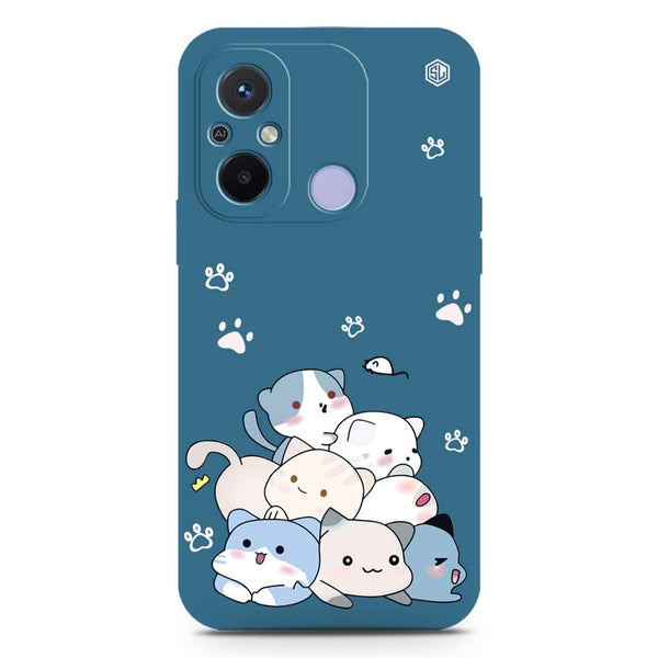 Cute Design Soft Phone Case - Silica Gel Case - Blue - Xiaomi Redmi 9T