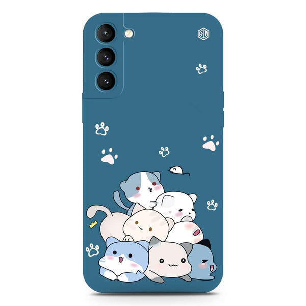 Cute Design Soft Phone Case - Silica Gel Case - Blue - Samsung Galaxy S21 Plus 5G