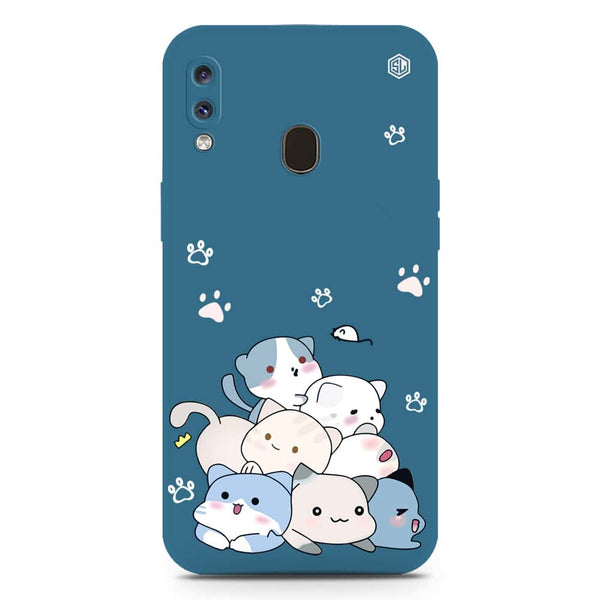 Cute Design Soft Phone Case - Silica Gel Case - Blue - Samsung Galaxy A31