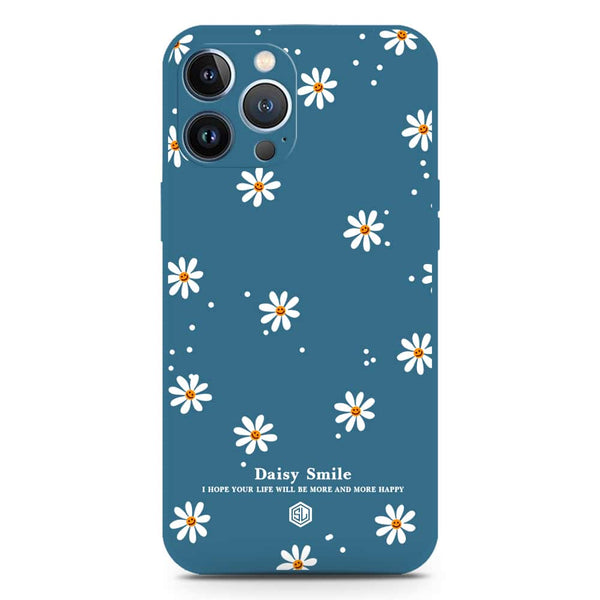 Daisy Smile Design Soft Phone Case - Silica Gel Case - Blue - iPhone 13 Pro Max