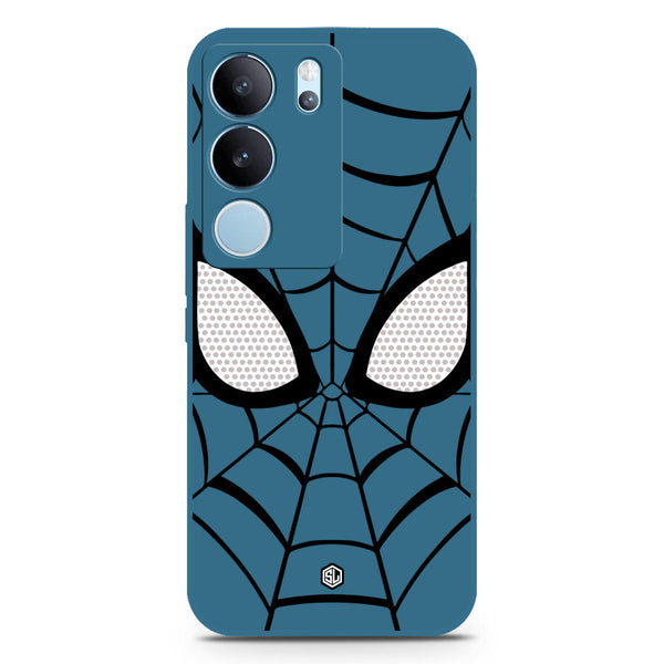 Cool Spider Design Soft Phone Case - Blue - Vivo S17