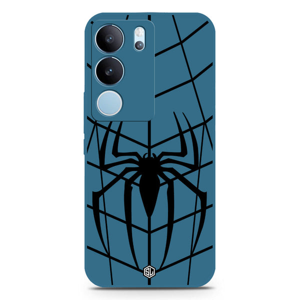 X- Spider Design Soft Phone Case - Blue - Vivo S17